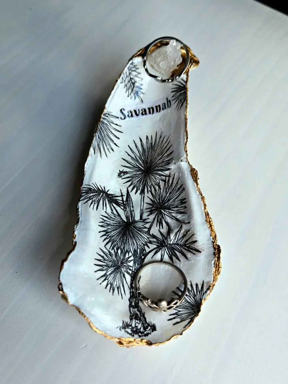 Small hand crafted ring/earring dish or paper clip dish
